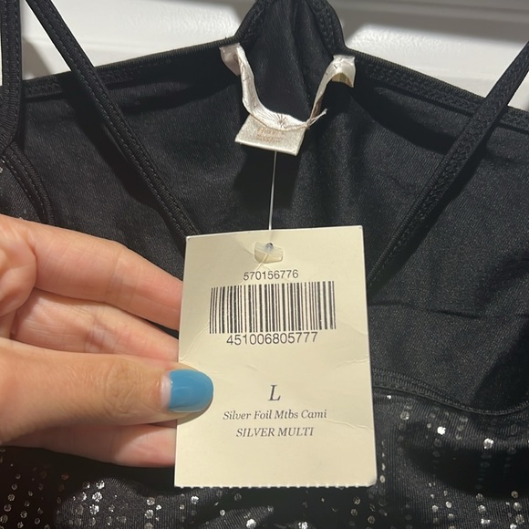 NWT Black Strappy Women's Top Size L - Picture 3 of 4